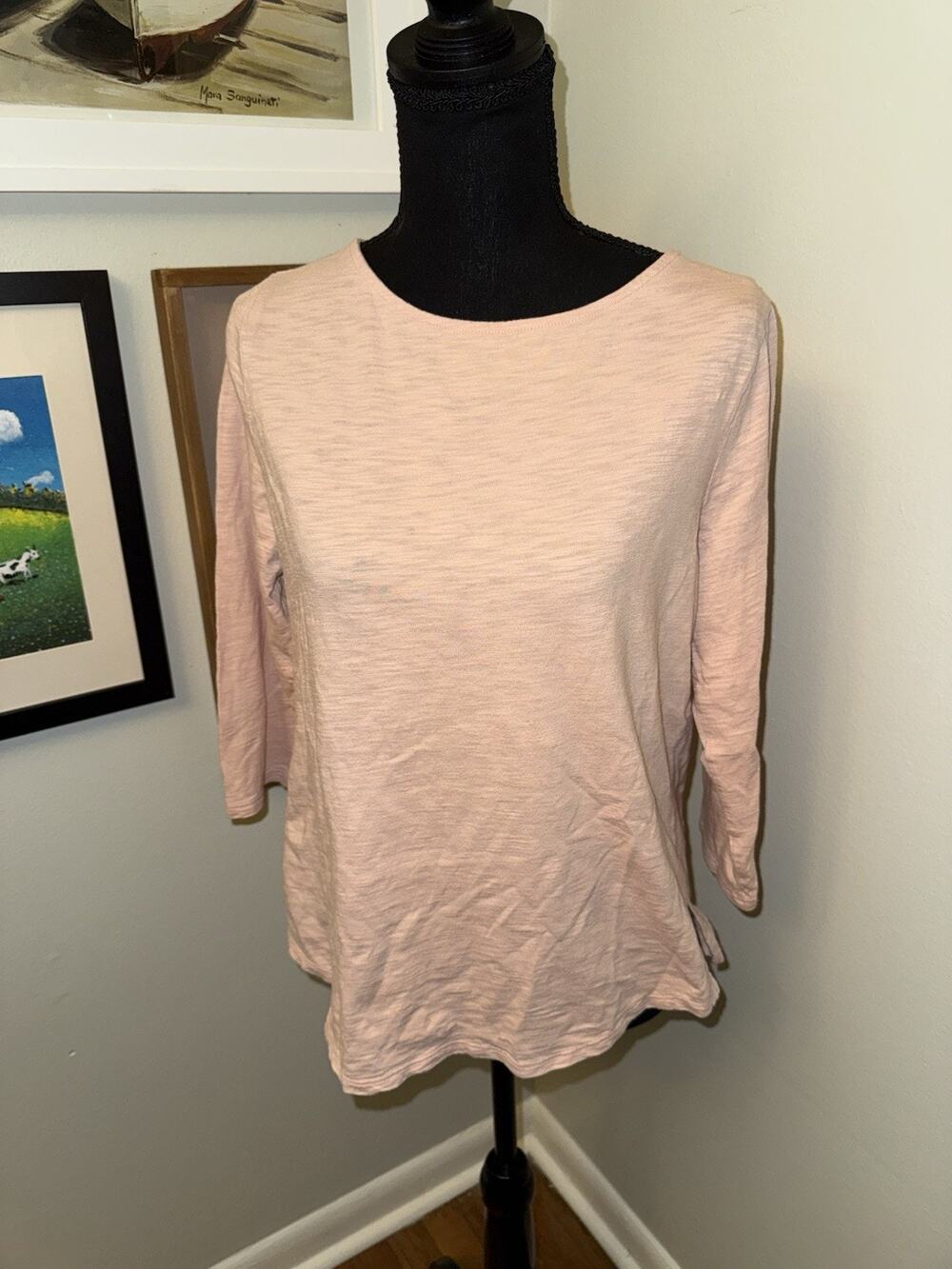 Chico's Ultimate Tee Tunic Top Women Medium Size 1 Cotton Blend Pink